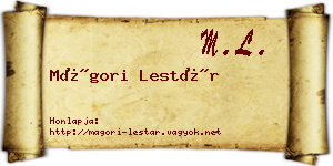 Mágori Lestár névjegykártya